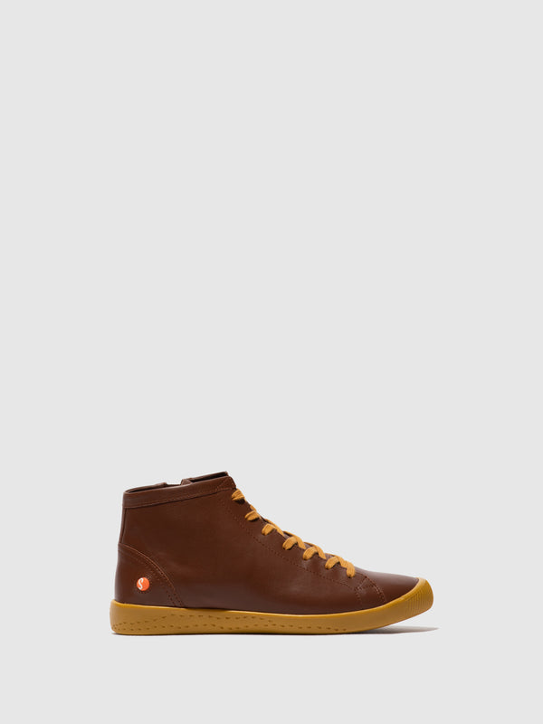 Lace-up Ankle Boots IBBI653SOF COGNAC